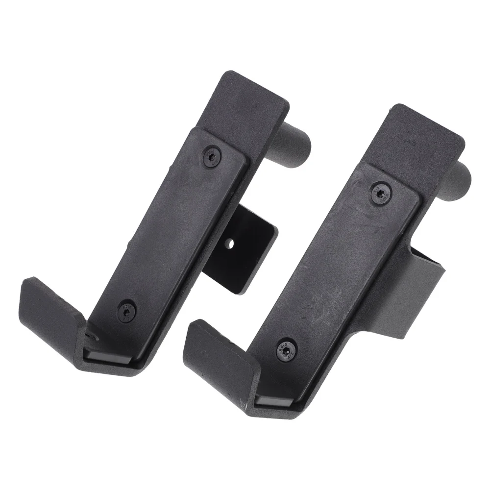 1 Pair of Sturdy Dumbbell Bar Placement Racks Storage Brackets (Black)