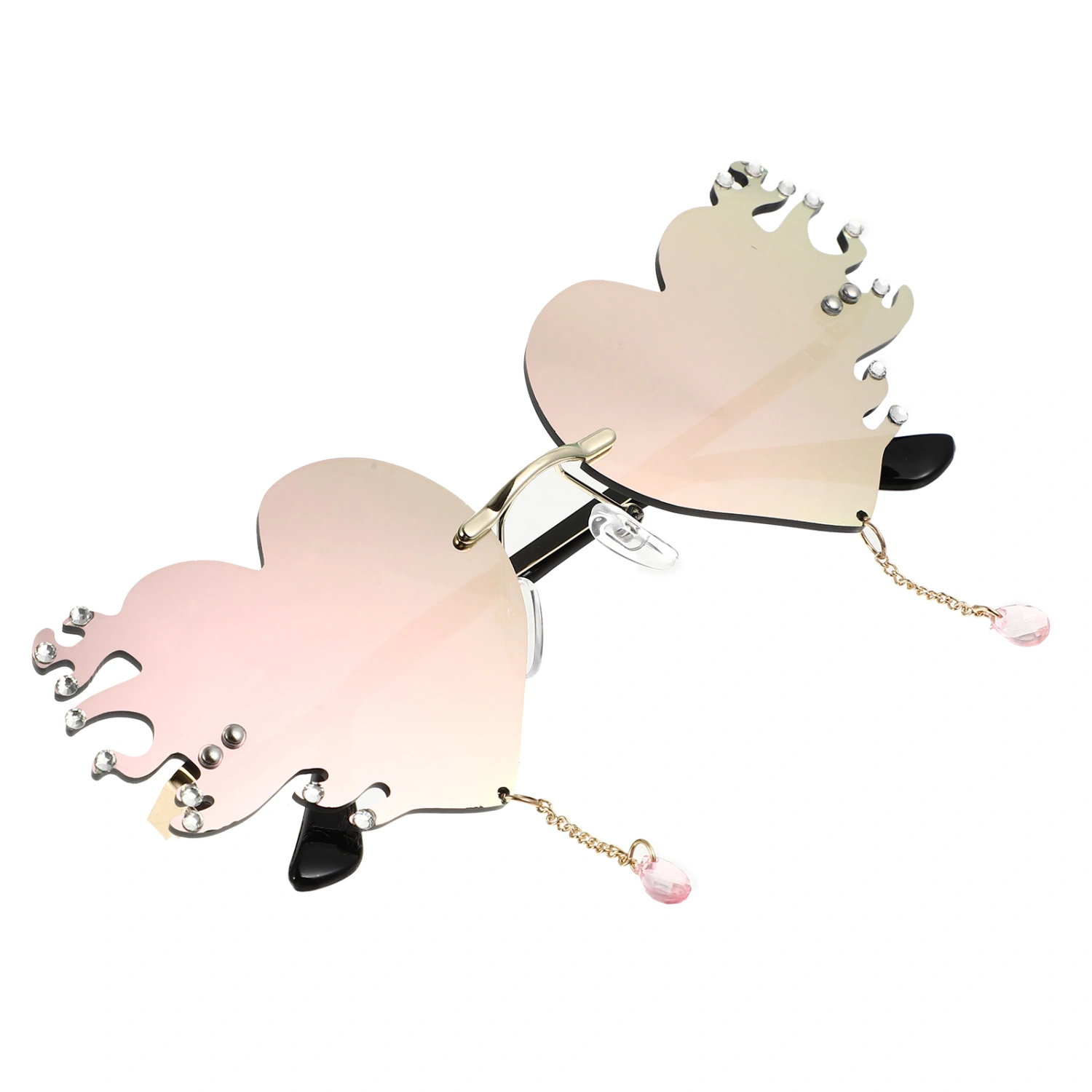 Heart Sunglasses Decorative Glasses Photo Taking Glasses Party Eyeglasses