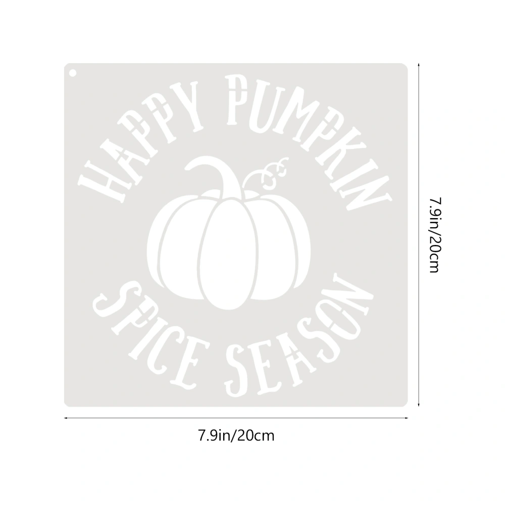 9 Sheets of Decorative Sign Stencils Autumn Themed Spray Stencils Delicate Pumpkin Stencils