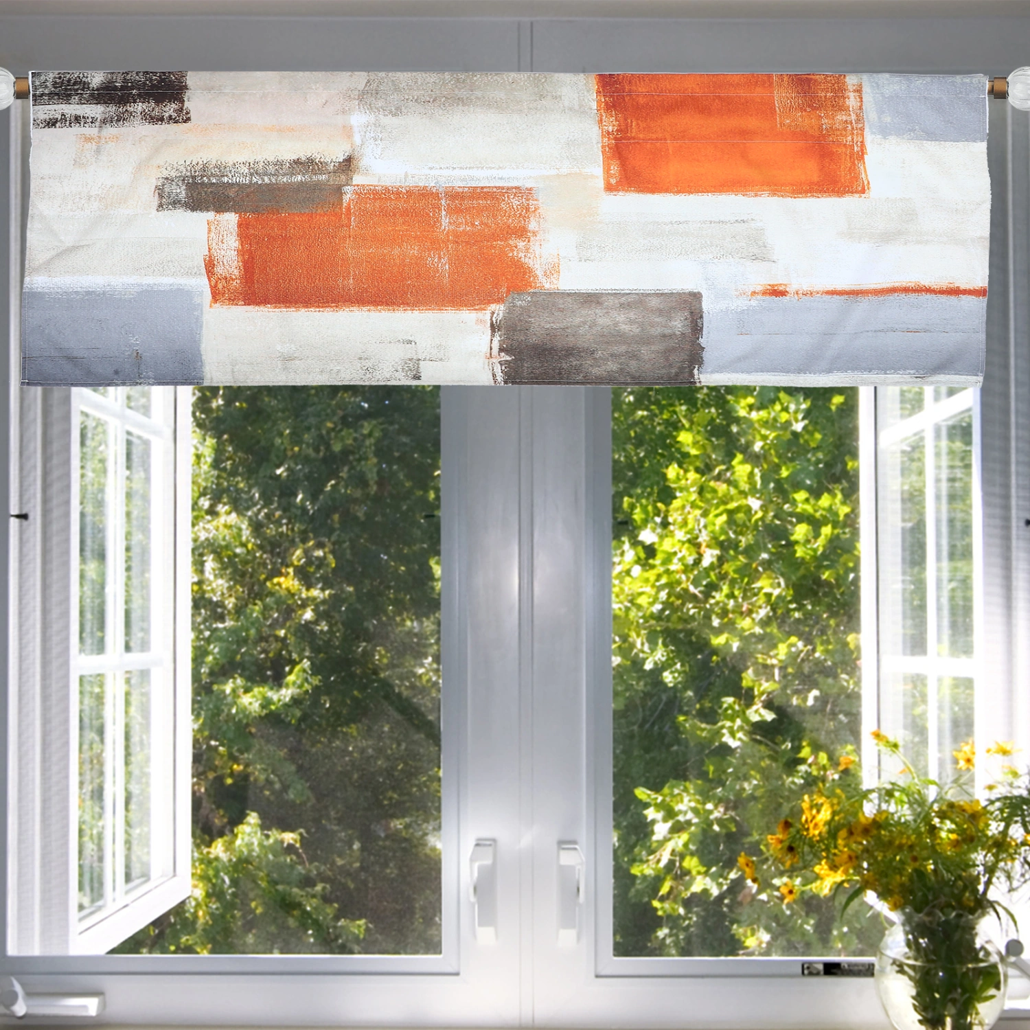Decorative Curtain With American Country Style Short Small Curtain for Decoration