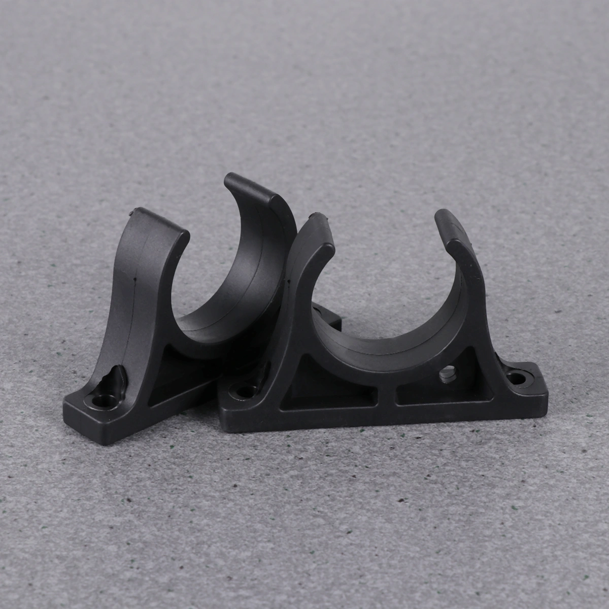 2PCS Plastic Boat Paddle Fixed Buckle Kayak Paddle Holder with 4PCS Screws (Black)