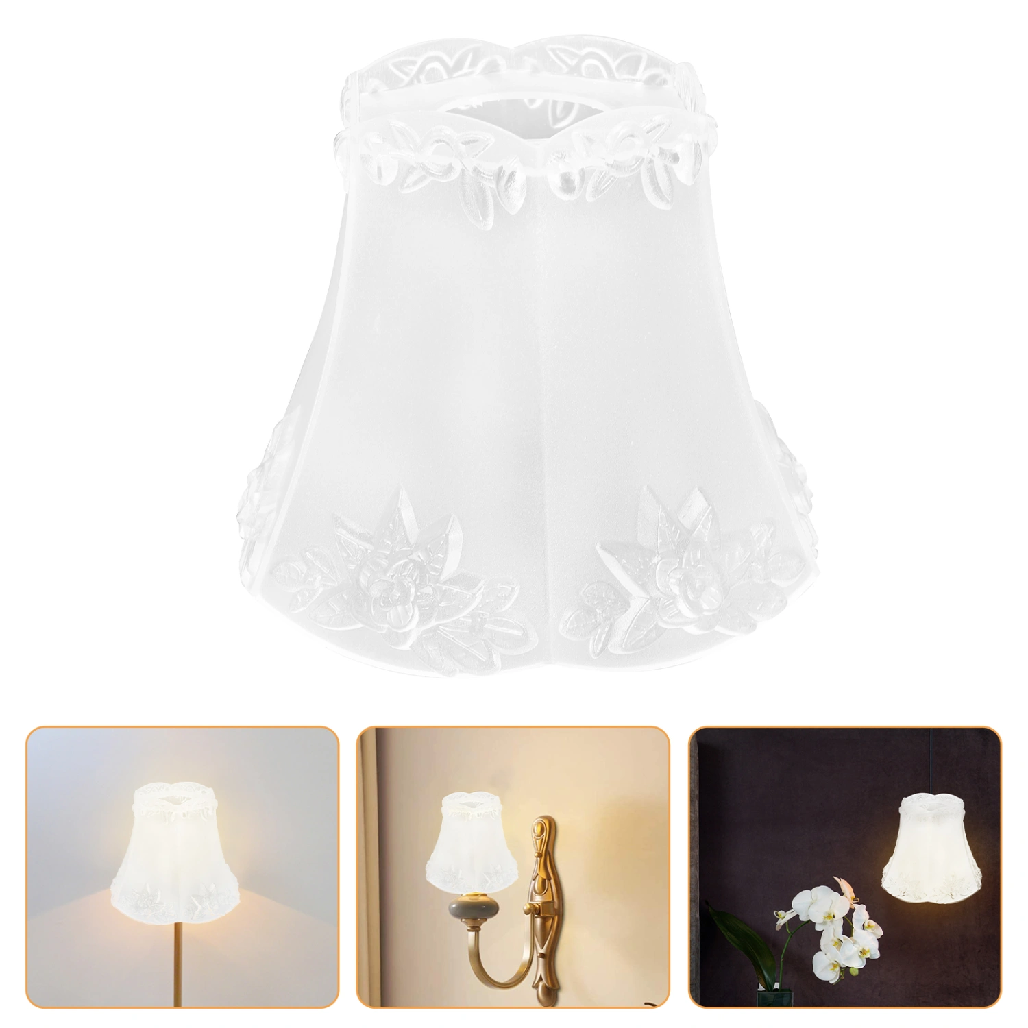 Decorative Transparent Acrylic Lamp Shade Hanging Pendant Light Shade Protector