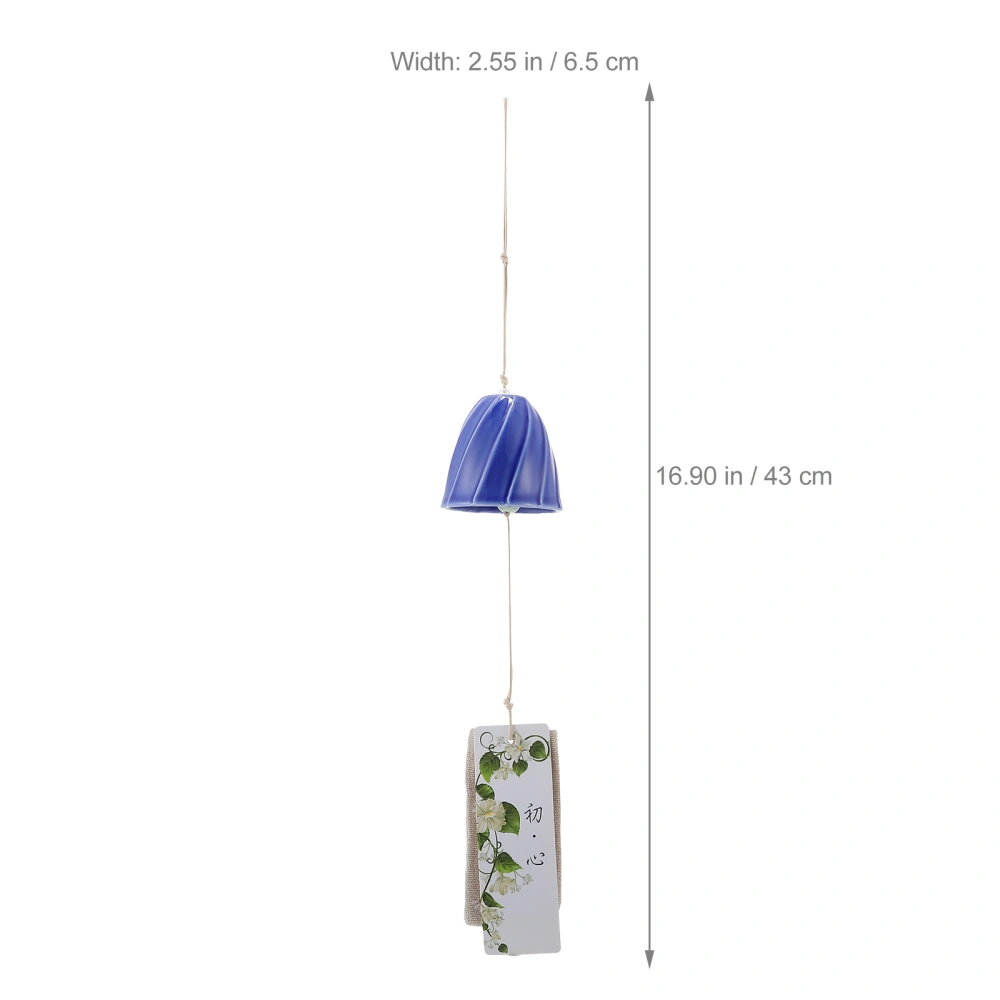 1pc Creative Japanese Style Wind Chime Japanese Wind Chime Ceramic Wind Chime