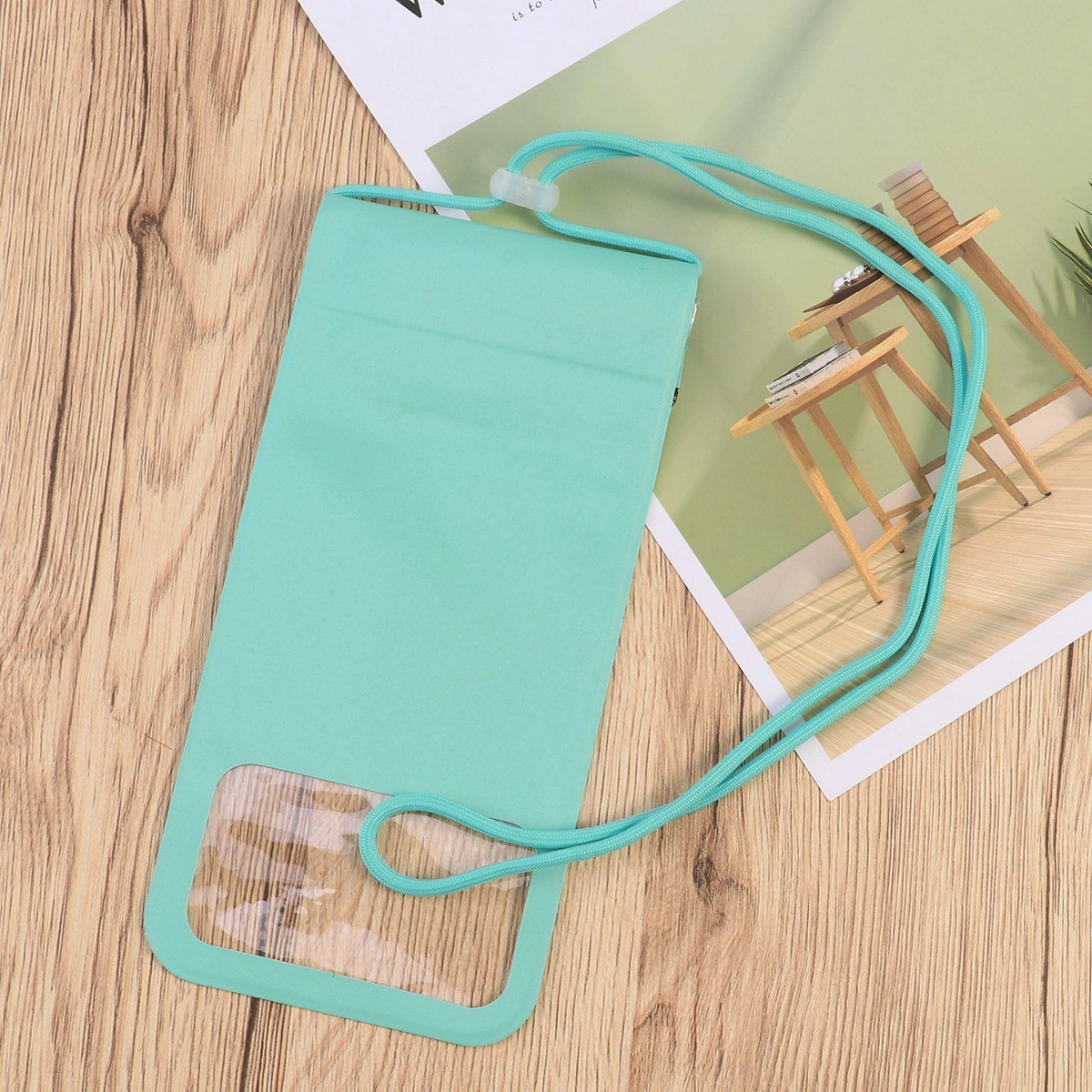 5.1-6 inch Sealed Waterproof Phone Bag Underwater Touch Screen Camera Dual Screen Perspective with Lanyard Hand Strap Phone Case