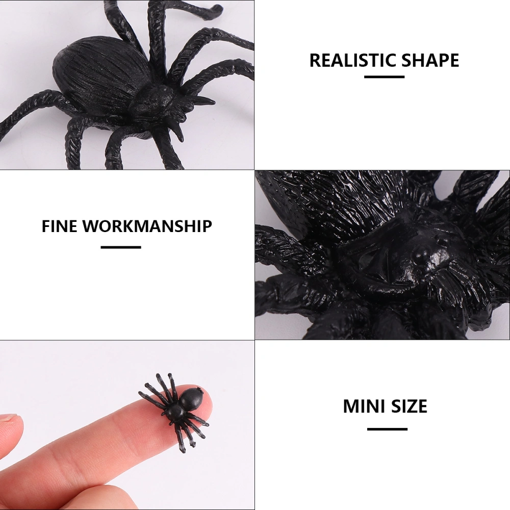 30 PCS Imitated Plastic Spider Model Funny Prank Toy Novelty Toy for Halloween