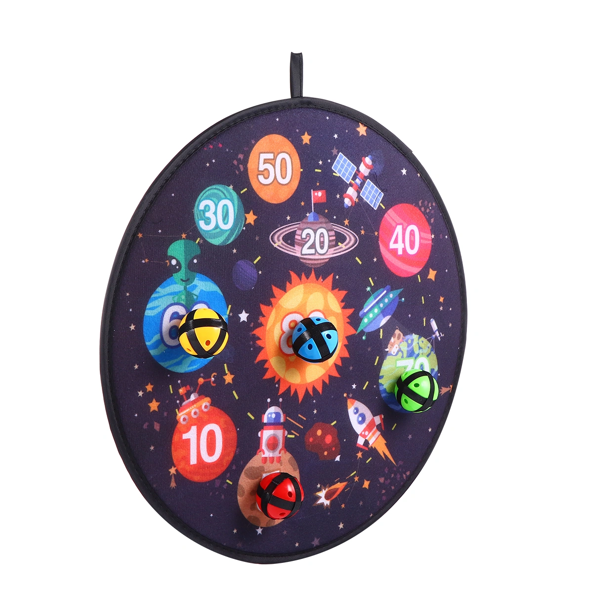 1 Set Durable Round Cloth Dart Board Toy Kit Shooting Sticky Target Toy