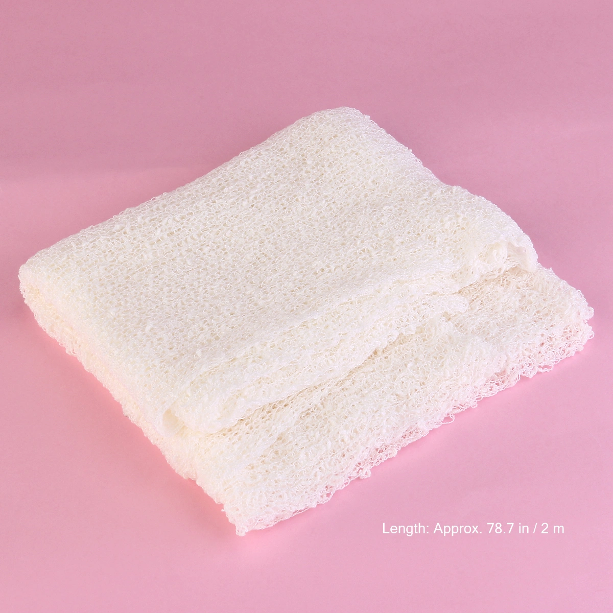 TINKSKY Newborn Baby Photography Photo Prop Stretch Wrap Baby Long Ripple Wrap (Off-white Color)