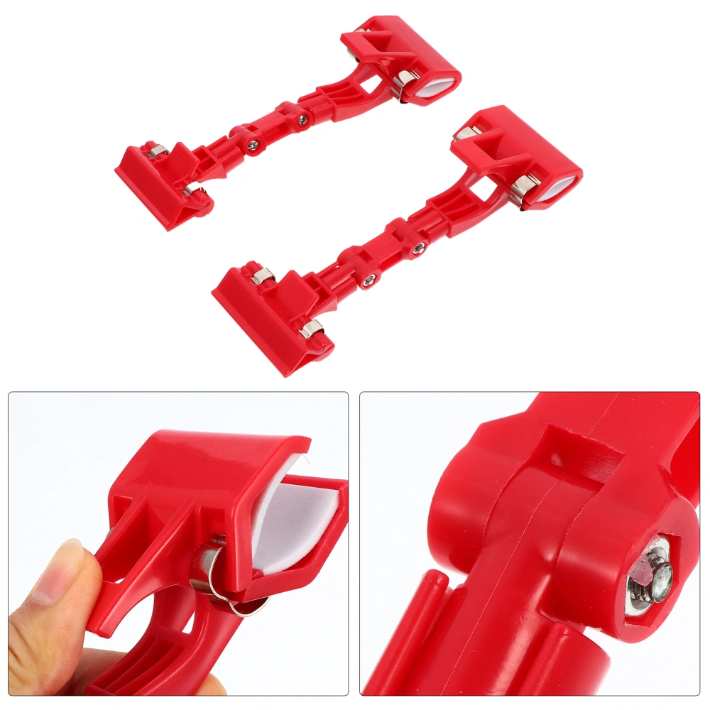 2 Pcs Merchandise Sign Clip Clip-on Holder Stand Price Display Holder