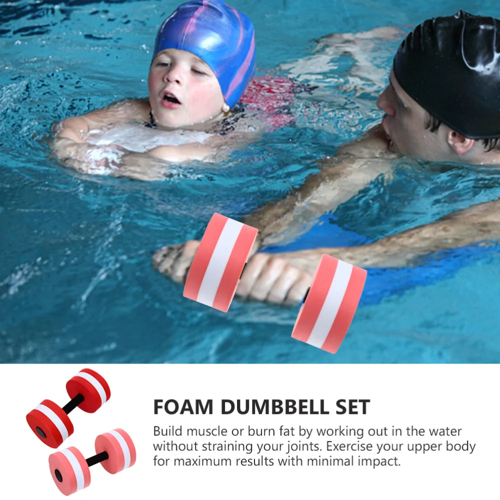 2Pcs Professional Water Weights Wear-resistant Pool Dumbbells Convenient Pool Weights