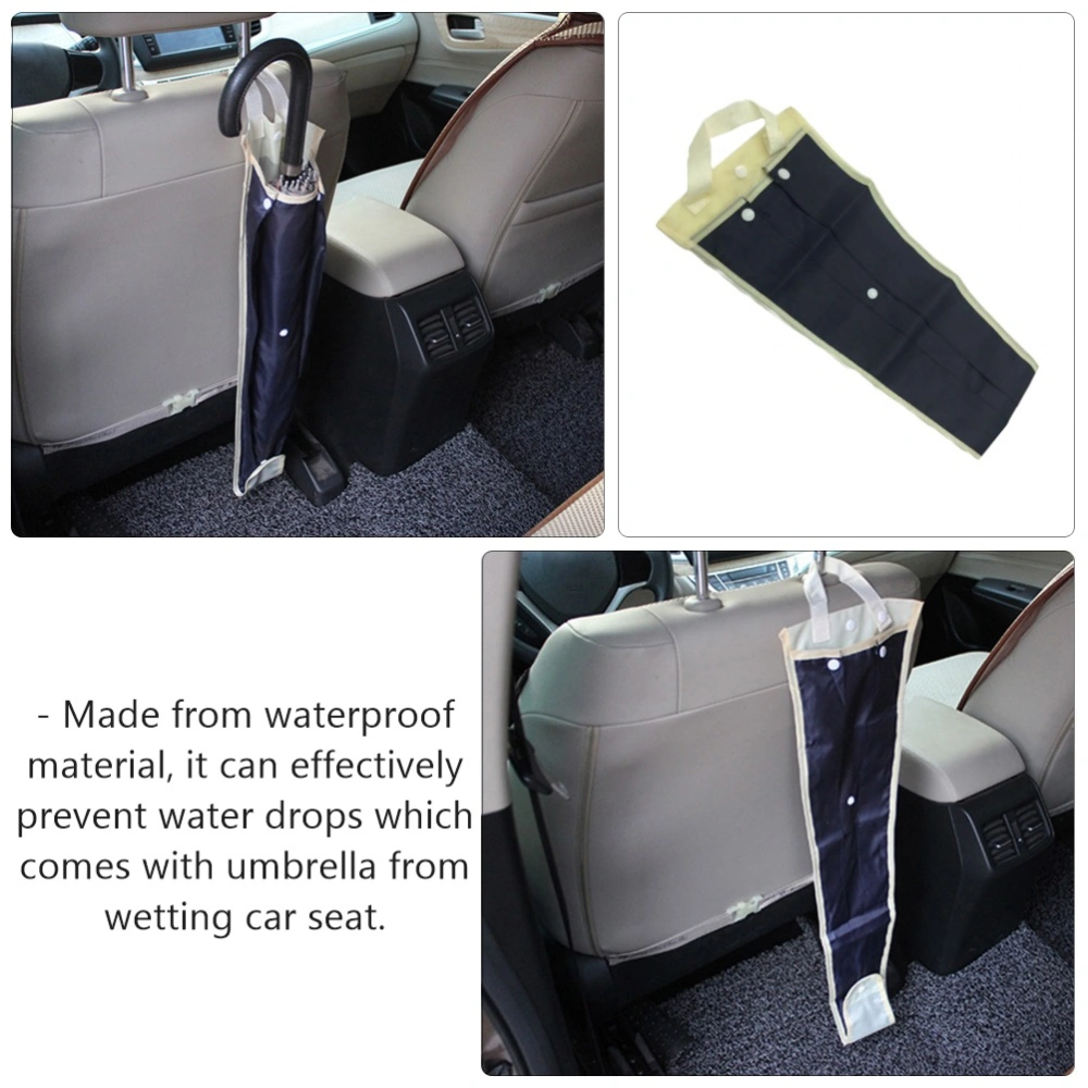 2pcs Folding Umbrella Bag Waterproof Car Portable Umbrella Hanging Pouch