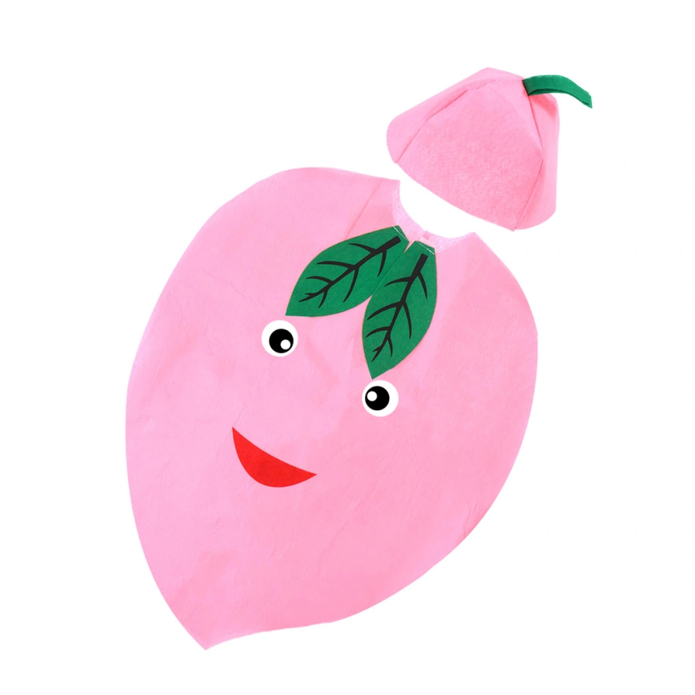 Children's Fruit Vegetables Costume Kids Party Clothing Costumes for Halloween Cosplay Christmas Holidy (Juicy Peach)