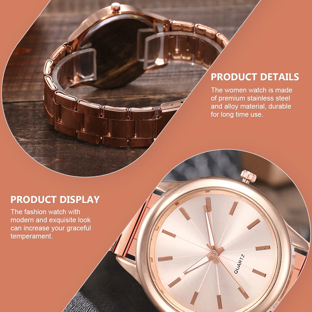 1 Pc Women Watch Stainless Wristwatch Decorative Female Watch Chic Student Watch