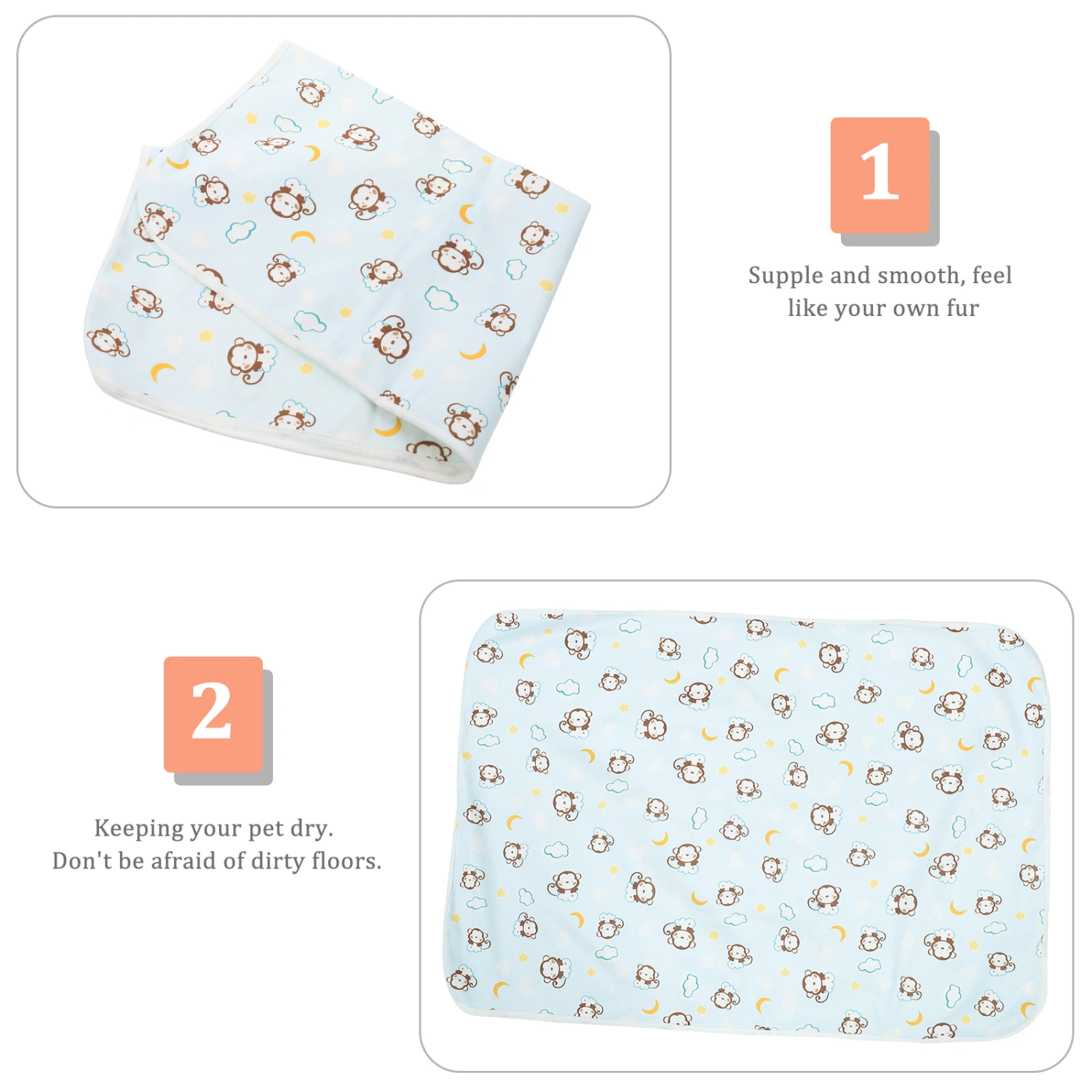 Guinea Pig Cage Liner Reusable Pet Nest Mat Washable Menstrual Cushion