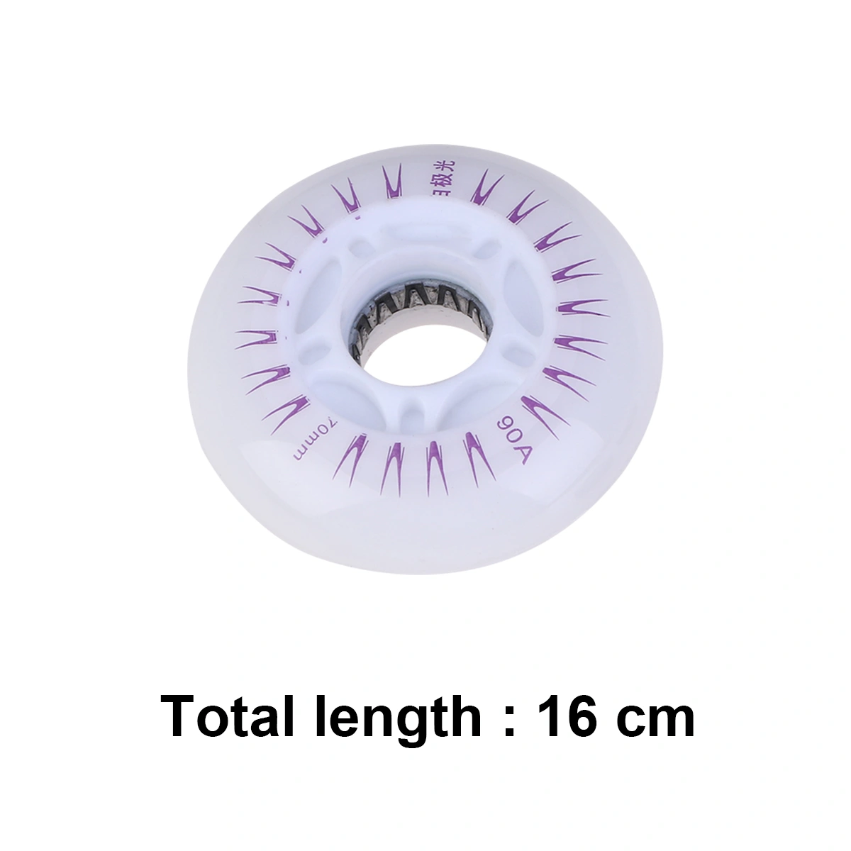 2 Pcs 70MM PU Flash Wheels Luminous Roller Skating Wheels Inline Skates Accessories (Colorful Light)