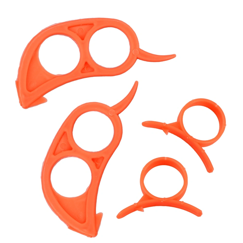 10pcs Plastic Orange Peelers Fruit Slicer Opener Cutter Kitchen Gadgets (Random Color)