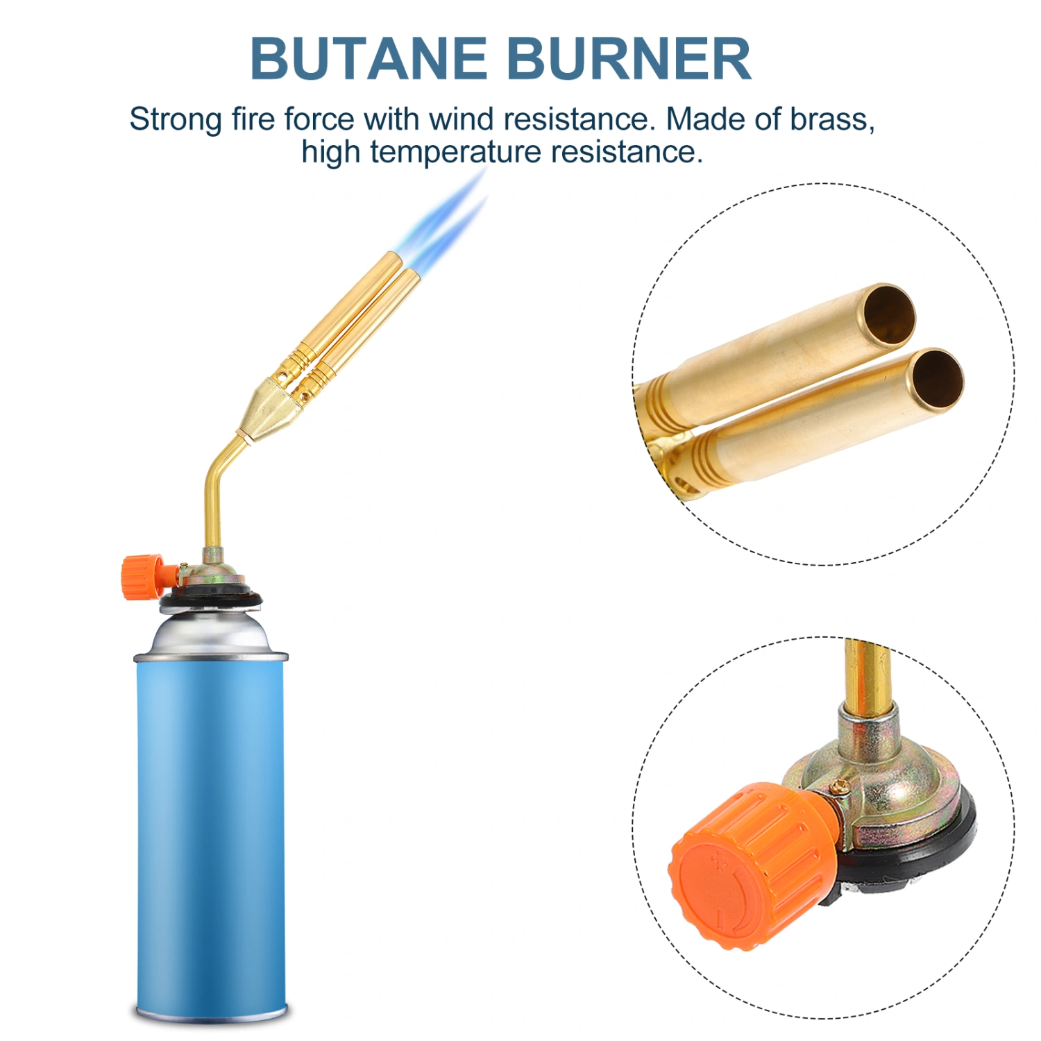 Twin Brazing Flamethrower Adjustable Home Barbecue Welding Gas Torch Small Welding Torch