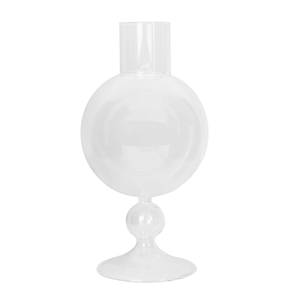 European Glass Candlestick Creative Romantic Candle Stand for Candlelight Dinner