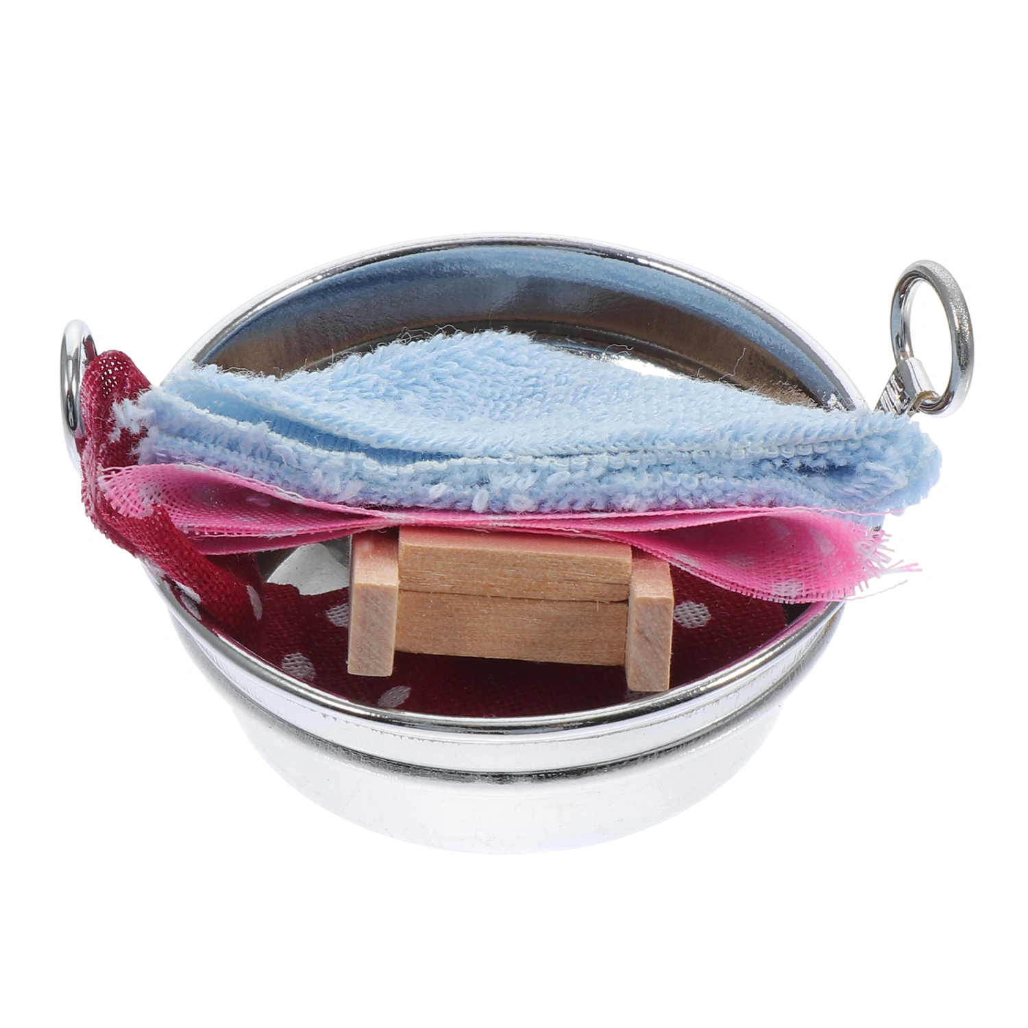 1 Set of Mini House Washtub Wash Board Decors Landscape Adornment Photography Props