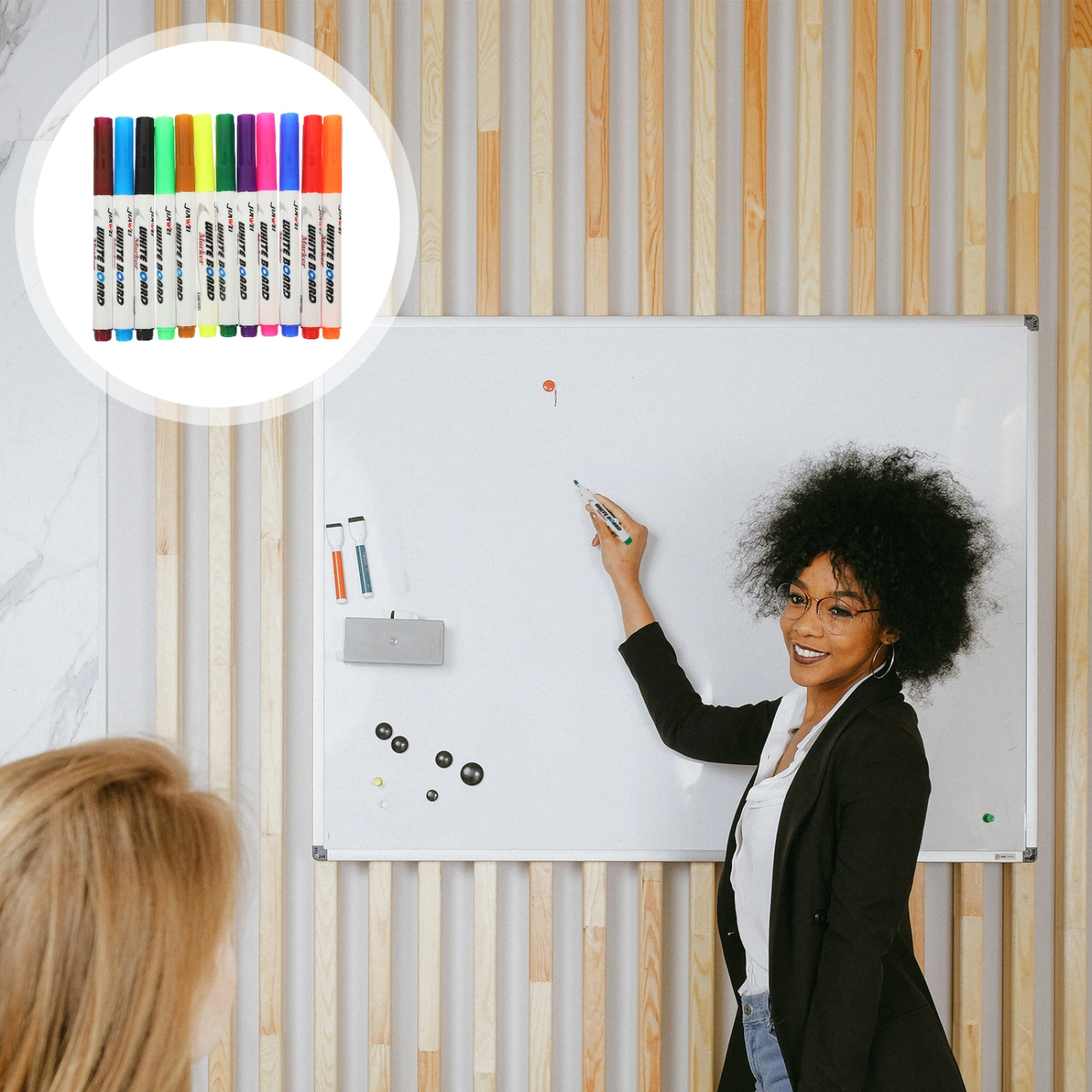 12Pcs Dry Erase Markers Painting Pens Whiteboard Markers Portable Erasable Painting Markers
