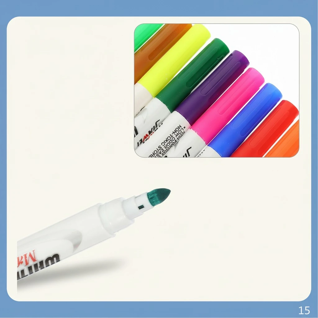 12Pcs Dry Erase Markers Painting Pens Whiteboard Markers Portable Erasable Painting Markers