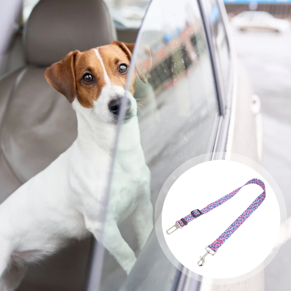 Colored Dog Car Safety Belt Portable Pet Dog Leash Outdoor Dog Pulling Rope