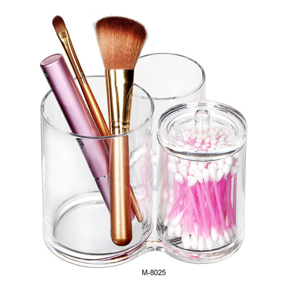 Clear Acrylic Multipurpose Makeup Brush Holder Makeup Accessory Organizer Container(8023)