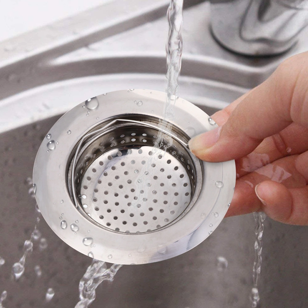 4pcs Kitchen Sink Strainer Anti Clogging Wash Basin Strainer Home Hair Filter