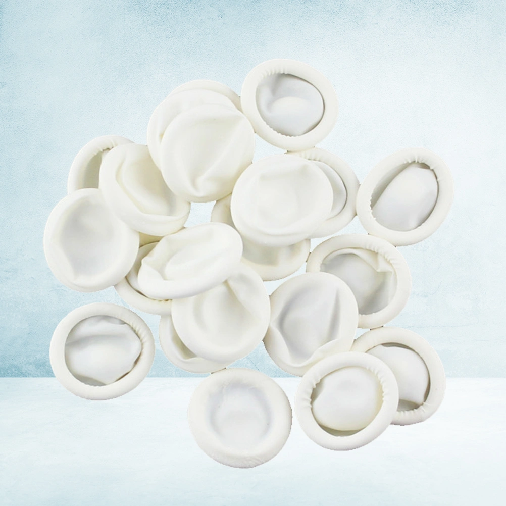 1 Pack 150g Anti Static Disposable Nail Art Finger Cots Rubber Fingertips Protective Cover Small Gloves Protector DIY Manicure Tool (White)