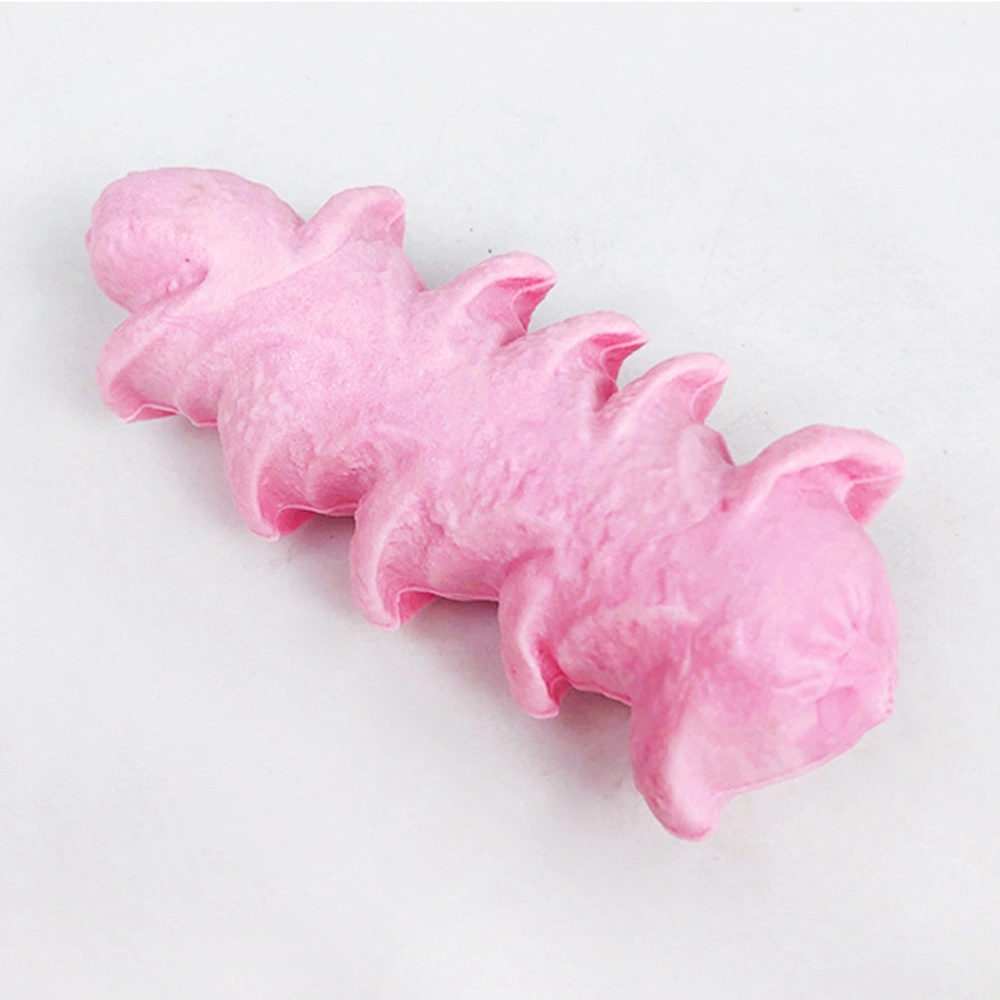 1 Pc Sausage Shape Pet Bite Toy Bite Resistant Chewing Toy Creative Training Teething Toy for Pet Dogs (Pink)