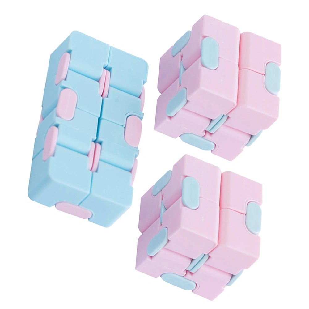 3pcs Cube Toy Stress Relieving Toy Intellectual Toy Kid Brain Training Toy