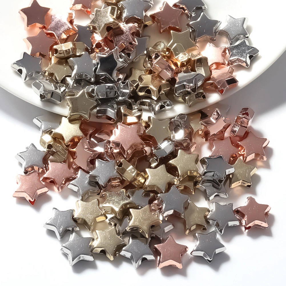 300pcs Necklace Bracelet DIY Loose Beads Star Shaped Beads Jewelry Spacer Beads