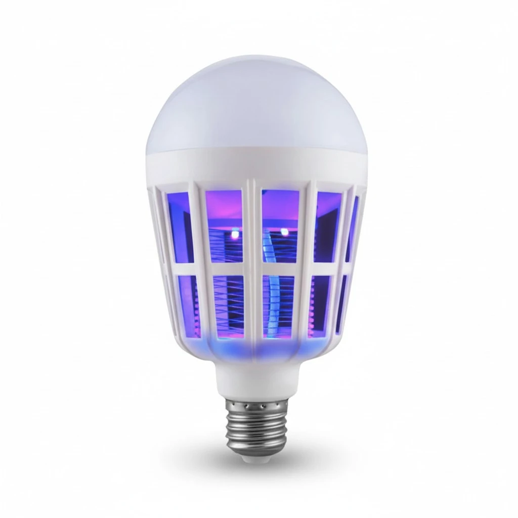 15W Insects Bug Zapper Light Bulb Mosquito Repellent LED Light for Home Bedroom Living Room Backyard Patio