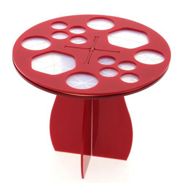 New Practical Cosmetic Makeup Brushes Holder Stand Rack Tree Dry Brush Tool (Red)