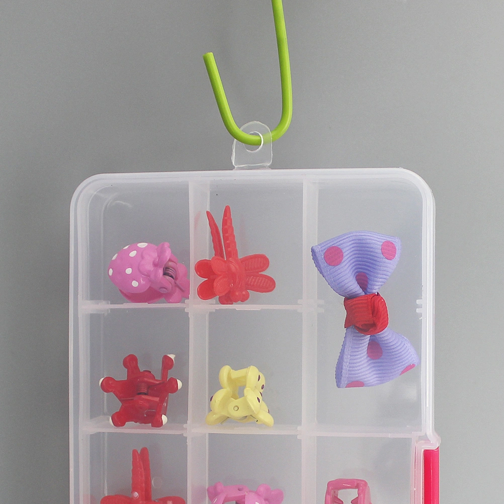 5Pcs Detachable Plastic Storage Box 15 Grids Jewelry Holder Storage Container Multi-function Packing Box Organizer for Electronic Components (Random Color)