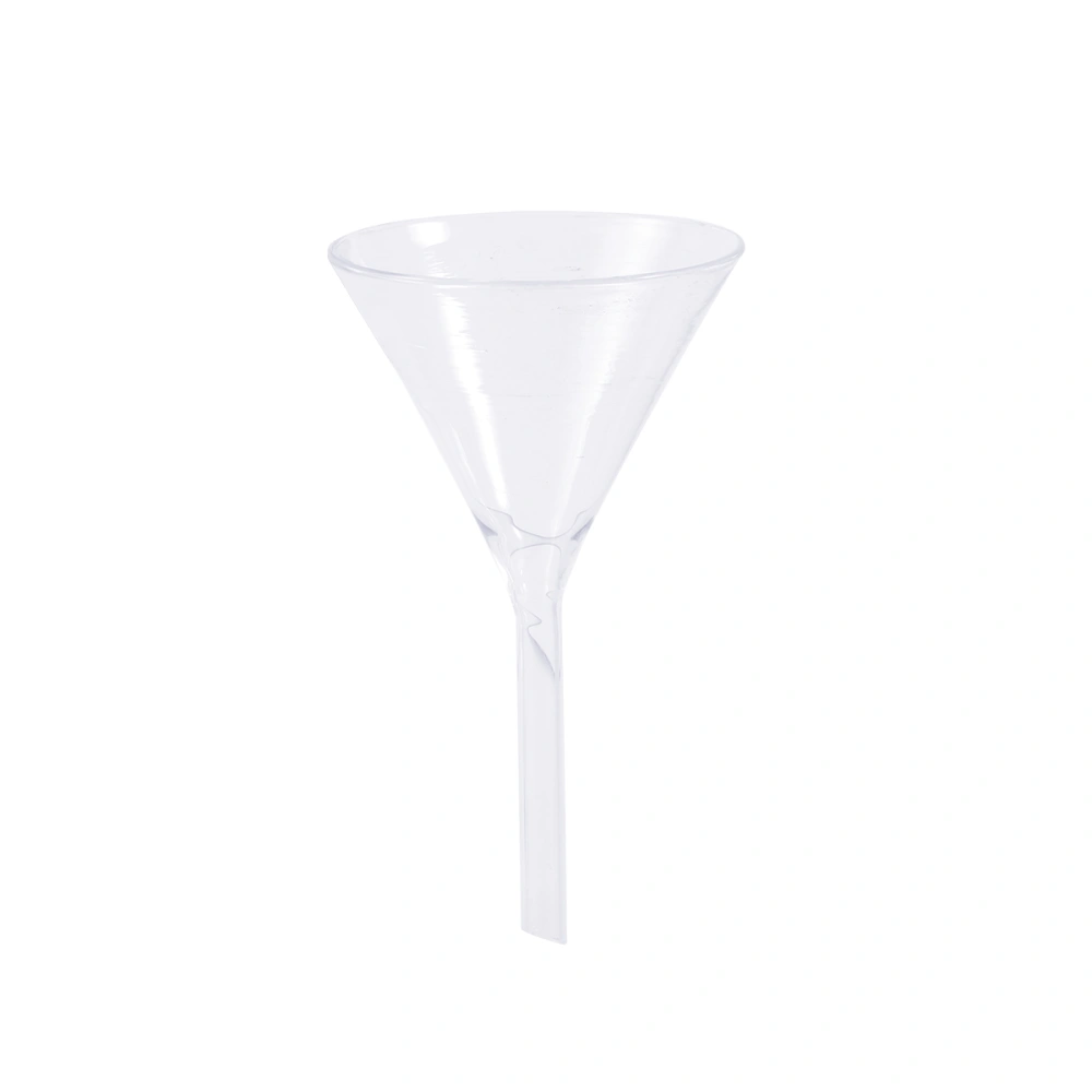 5pcs Glassware Labware Analytical Chemistry Feeding Funnel Liquid or Solid Triangle Funnel Thick High Temperature Resistant Tool 40MM