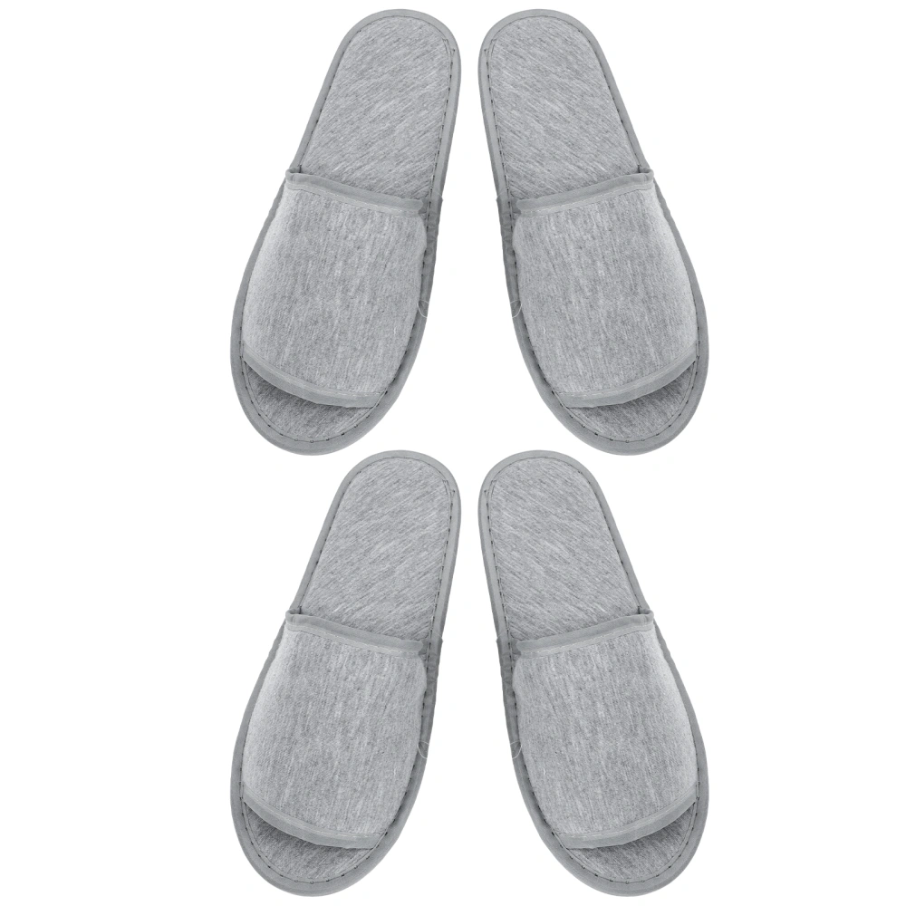 2 Pairs Open-toed Slippers Folding Floor Slippers Universal Slippers with Bags