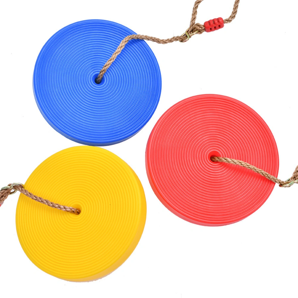 1pc 28cm Kids Plastic Disc Climbing Swing Outdoor Indoor Backyard Swing for Kids Children Toddlers (Random Color)