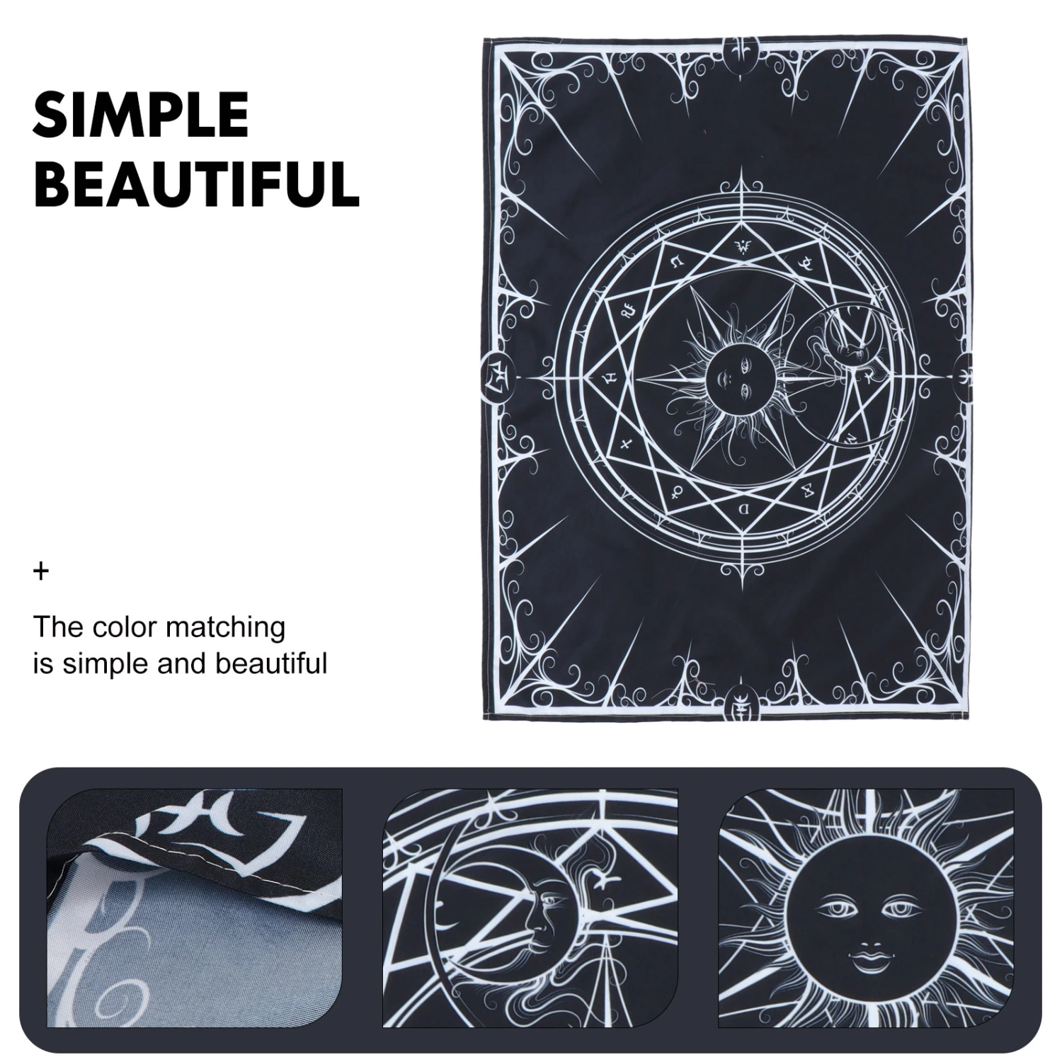 1 Set Twelve Constellation Tarot Tapestry Hanging Cloth Wall Hanging Tapestry