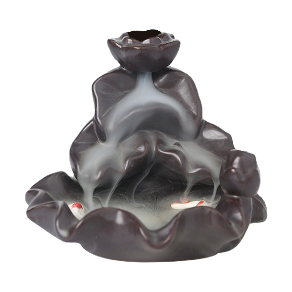 1Pc Ceramic Antique Incense Holder Decorative Reflux Household Incense Censer