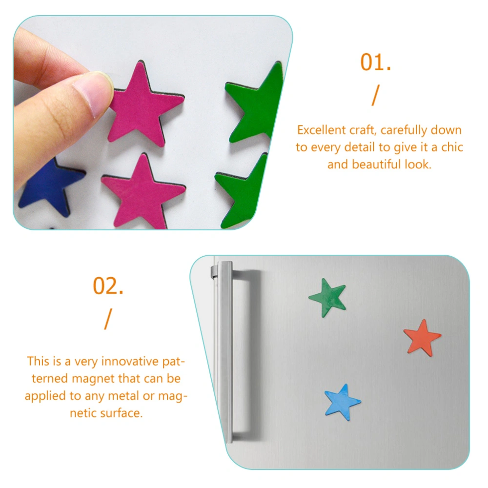 35pcs Fridge Magnet Star Shape Locker Magnet Office Washer Whiteboard Magnet