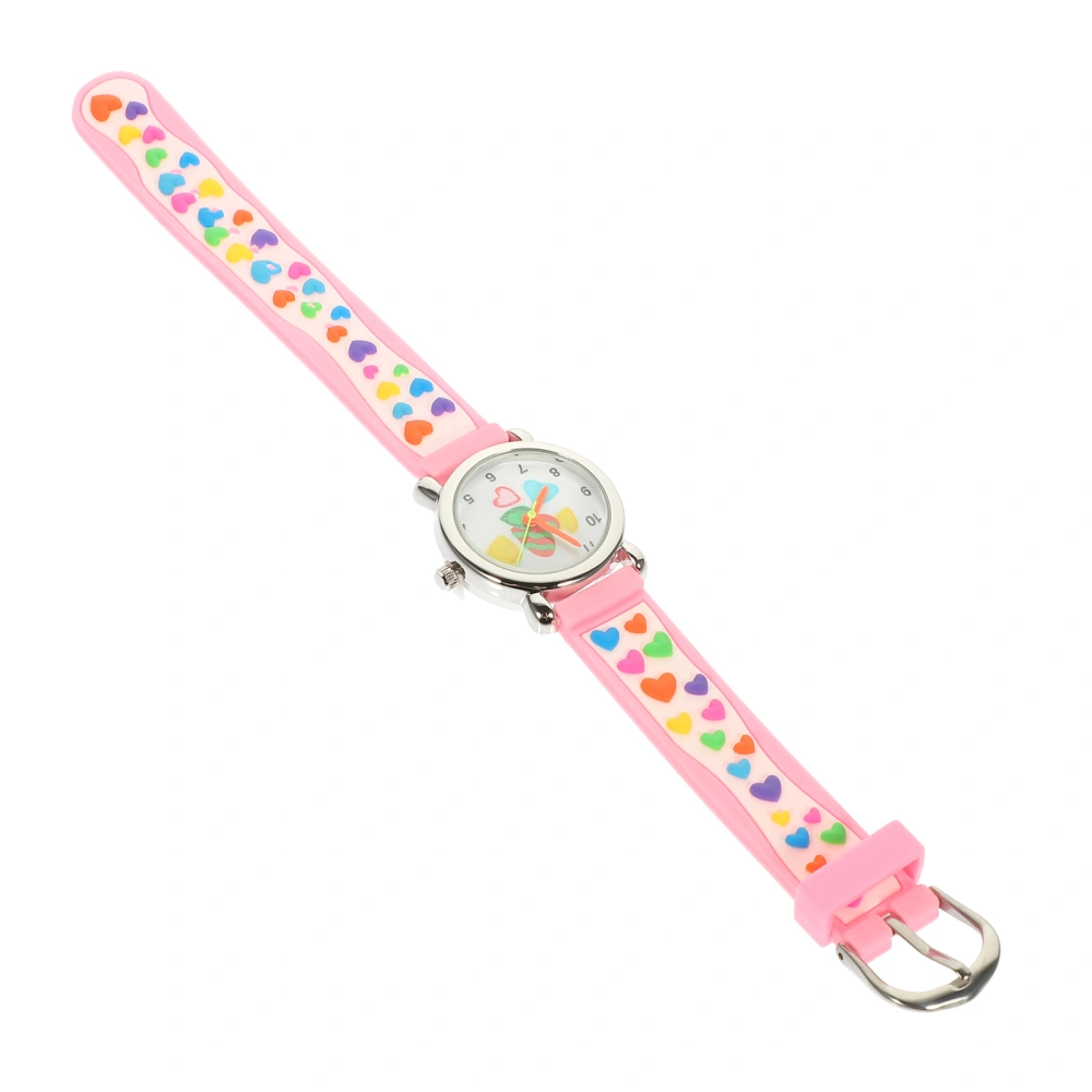 Heart Elements Lovely Watch Children Analog Watch Festival Wristwatch Present