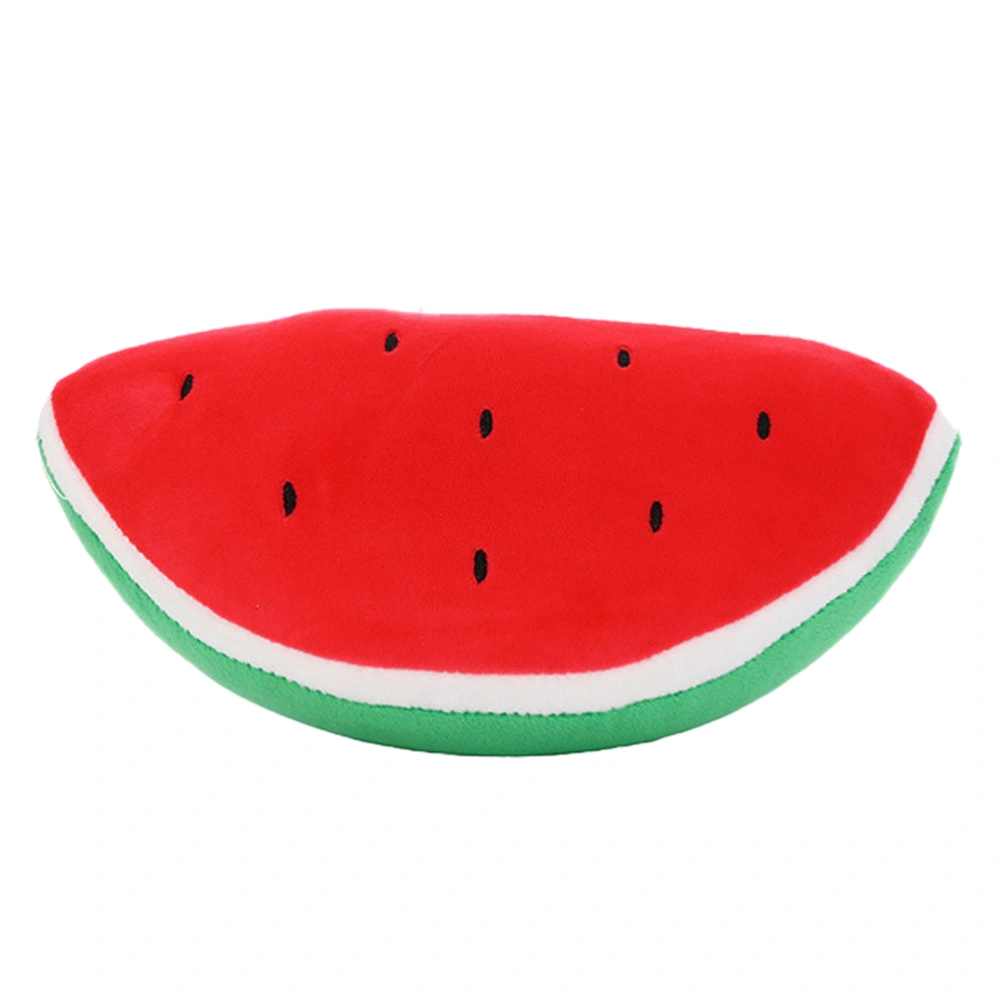 25cm Simulation Watermelon Throw Pillow Plush Kids Toy Funny Stuffed Toy Adorable Back Cushion for Kids Sofa Watermelon Red