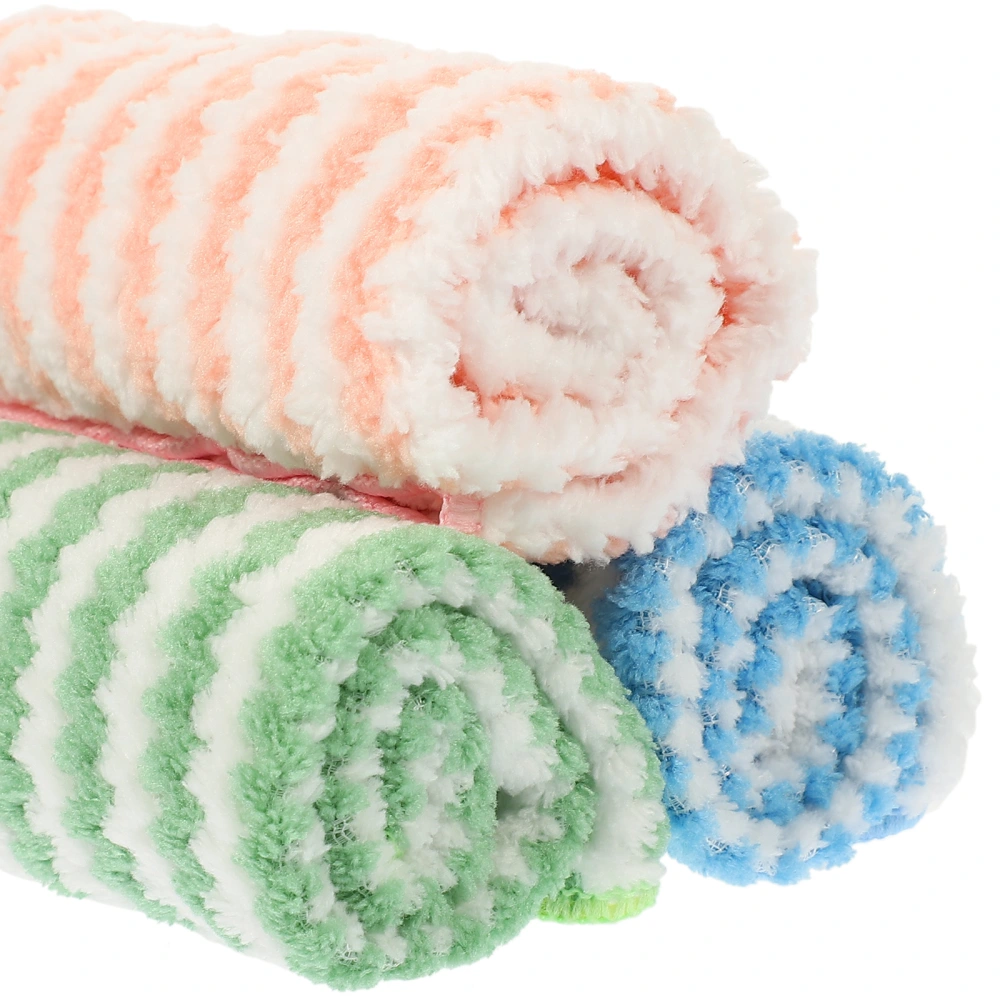 10Pcs Kitchen Dish Towels Cleaning Towels Water Absorbent Dish Towels Multi-function Washcloths