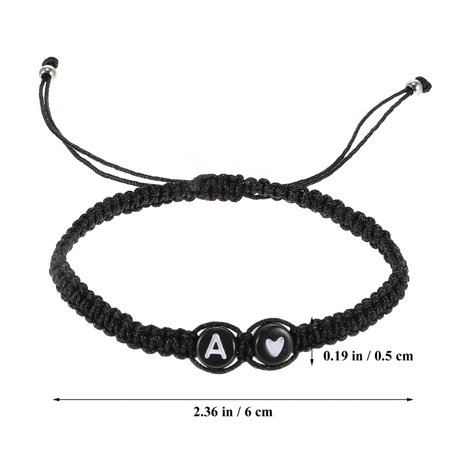 Initial Bracelets Adjustable Braided Bracelet Friendship Couples Bracelets