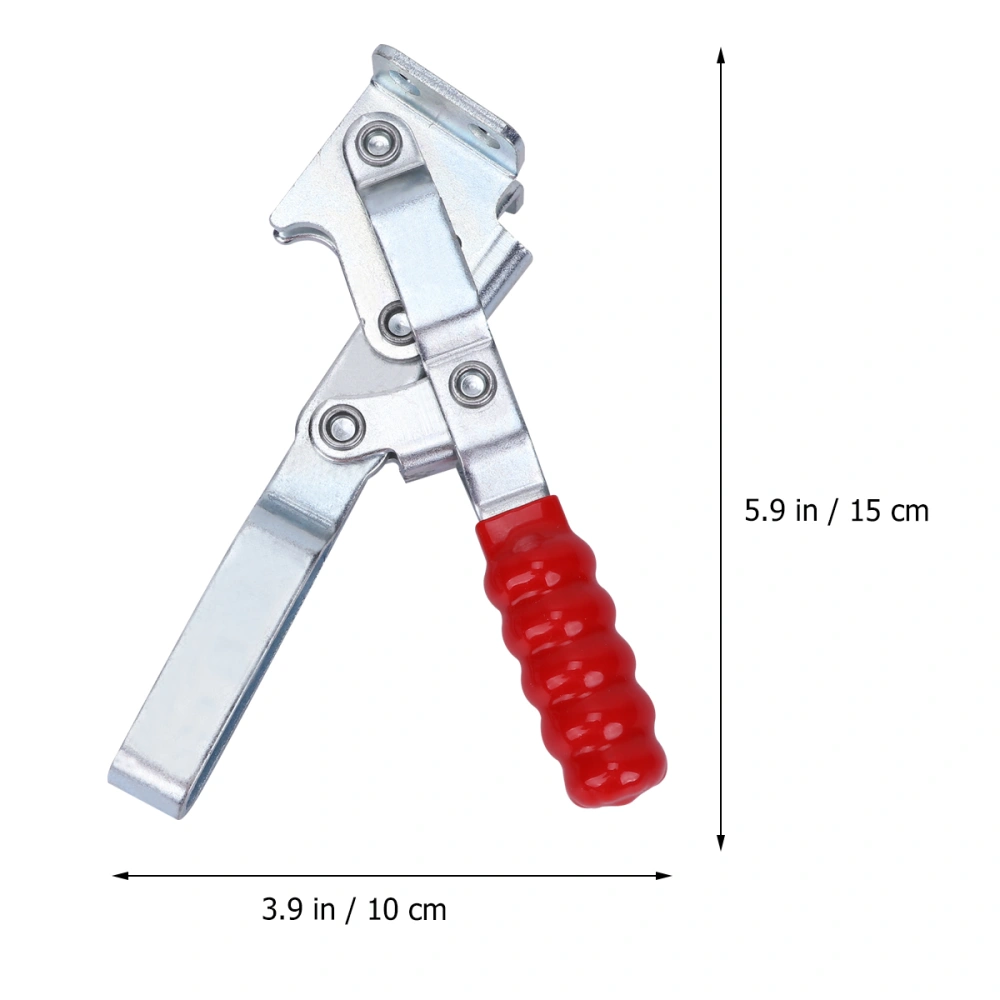 2PCS Vertical Fixture Clamp Vertical Quick Locking Clamp Manual Tooling Clamp Clip (Silver Red)