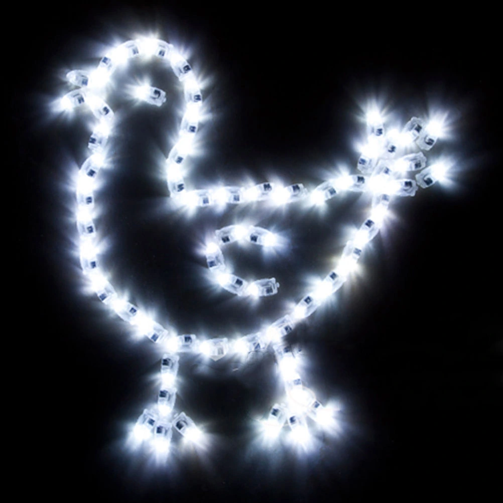 100pcs Superbright Balloon Lights LED Mini Party Light for Paper Lanterns (White)