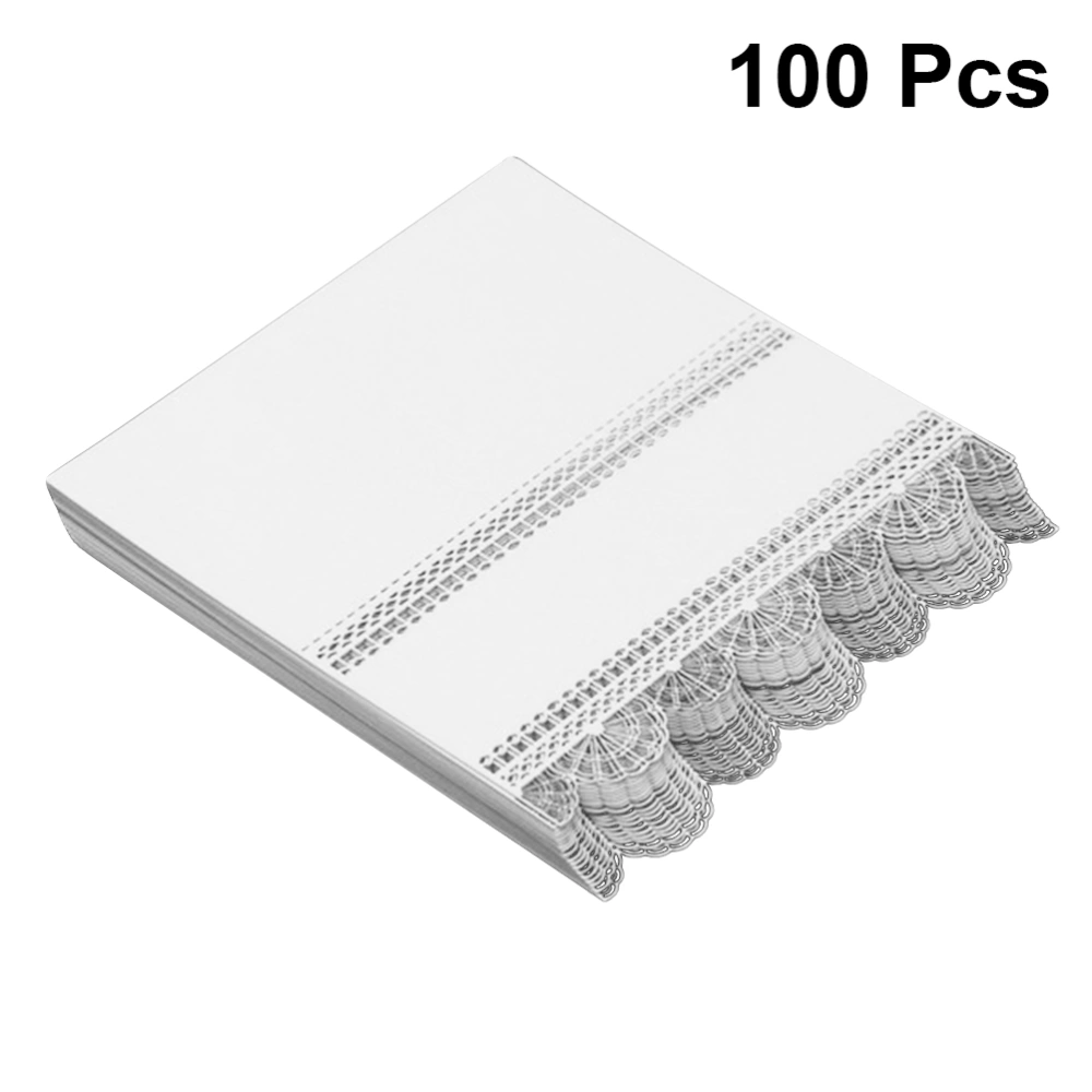 100pcs Place Cards Wedding Place Cards Hollow Place Cards Lace Stereo Table Cards Wedding Reception Cards