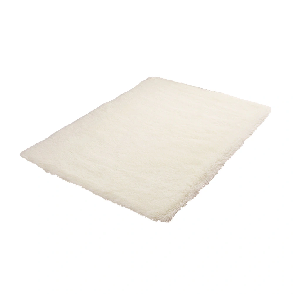 Modern Rugs Living Room Carpet Bedroom Rug for Children Play Solid Home Decorator Floor Mat Carpet 40x60cm (Creamy White)