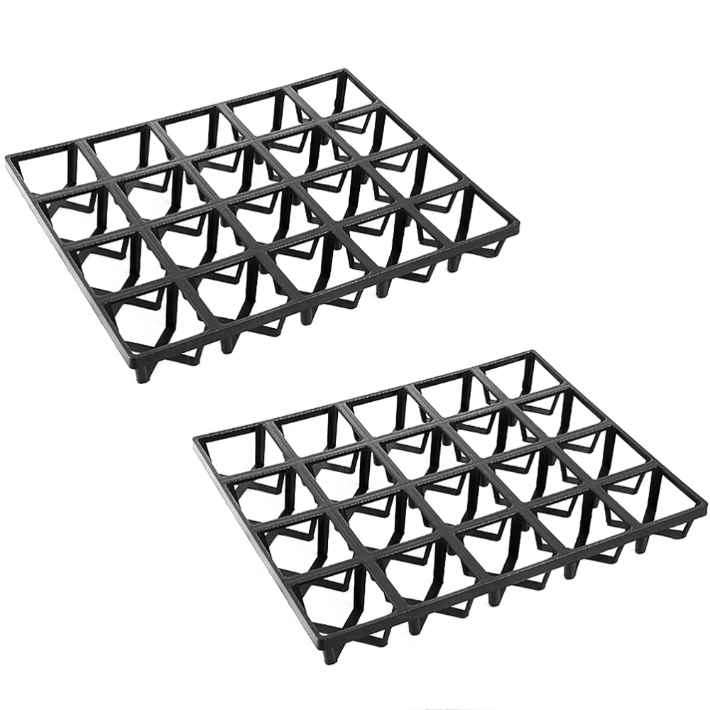 2 Pcs Plastic Bracket 20 Holes Succulent Plastic Tray Holder  Display Rack for Gradening 