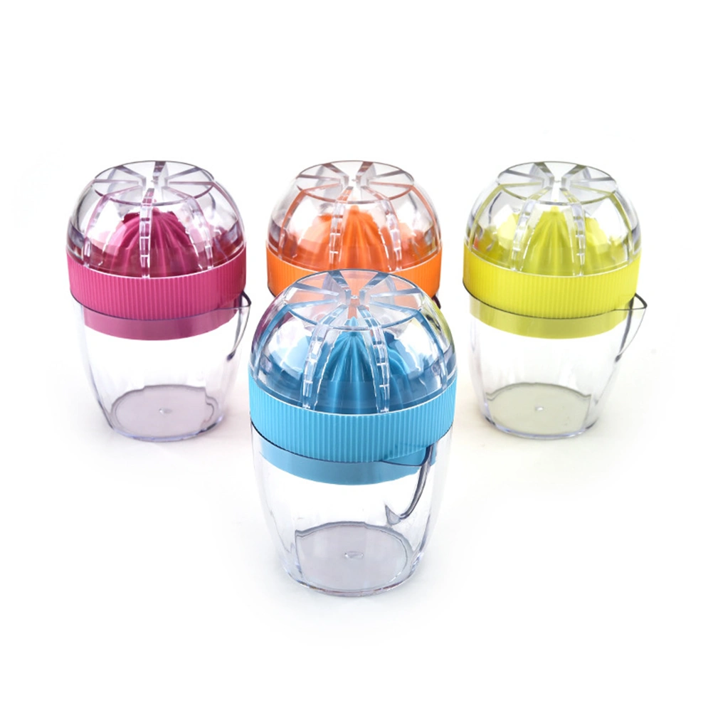 Citrus Squeezer With Lid Plastic Manual Lemon Juicer Press Cup Limes Hand Manual Fruit Vegetable Tools Kitchen Gadgets (Random Color)